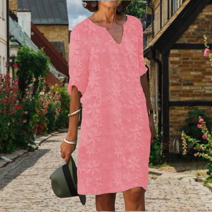 Maira – Rochie Florală cu Croială Lejeră