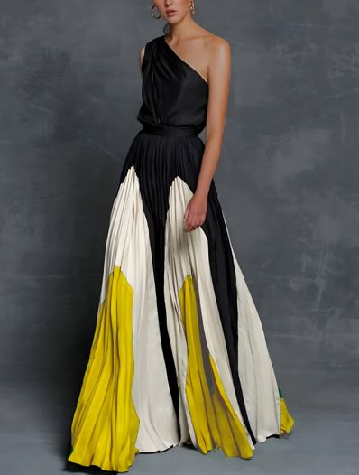 Leona – Rochie maxi cu umerii goi și croială lejeră