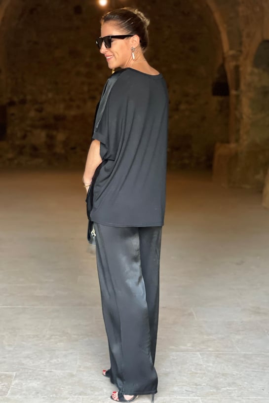 Noelia – Set Două Piese din Satin Moale și Mătăsos