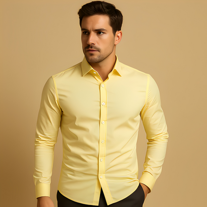 Alekto - Cămașă simplă și ajustată pentru bărbați