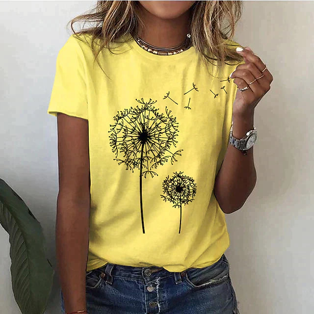 Nianna - Femei Tricou Vară Mânecă Scurtă